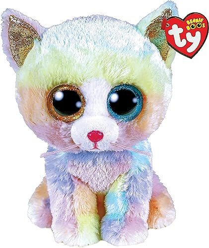 Ty — Bonnet Boo's — Peluche Heather el Gato TY36753, multicolore, 40 cm