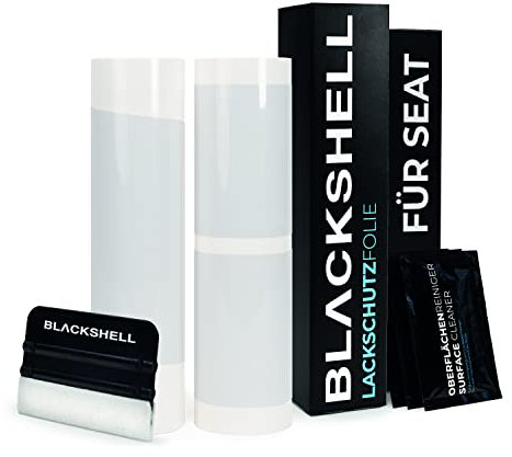 Blackshell® Lackschutz Set passend für Seat Ibiza Limousine | Typ 6J-6P | Bj. 2008-2017 (5-türer) Transparent - passgenauer Ladekantenschutz, Einstiegsleisten inkl. Folierset