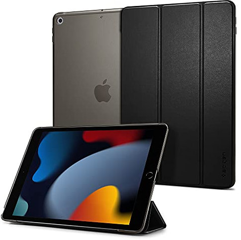 Spigen Smart Fold Kompatibel mit iPad 10.2, iPad 8. Generation Hülle (2020) / iPad 7. Generation Hülle (2019) - Schwarz