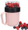 Navaris Taza para muesli to go - Vaso con 2 Partes para Snacks sopas ensaladas Pasta Yogur postres - Apta microondas y lavavajillas - Rosa Pastel