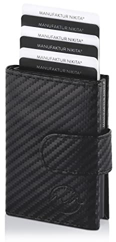 Manufaktur Nikita® Kreditkartenetui | Geldbörse mit RFID-Schutz | Wallet für 10 Karten | für Damen und Herren mit schöner Geschenkbox