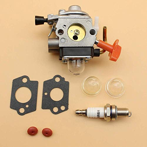 MQEIANG Valvola di ritegno del carburatore Lampadine di adescamento Set di Candele per STIHL FS 100110 87 90 HL 100 HT 100101 KM 100 90 SP 90 Trimmer a 4 Tempi