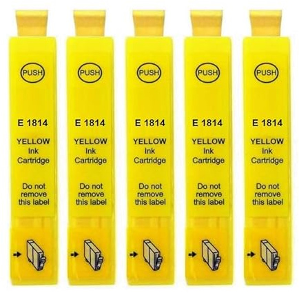 Patronenprofis 5 kompatible Druckerpatronen T1814, T18 XL Yellow für Expression Home XP- 102 202 205 212 215 225 30 302 305 312 313 315 322 325 33 402 405 412 413 415 420 422 425