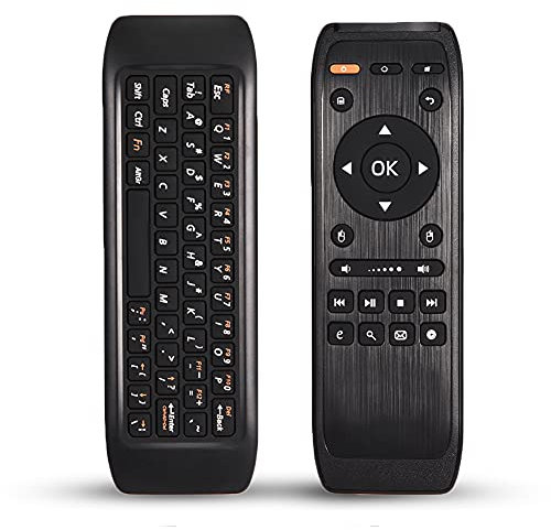 ciciglow Tragbare Air Maus, Kabellose Tastatur Fernbedienung, Kabellose Remote Tastatur, Ergonomisches Handheld Design, Geringer Stromverbrauch