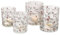MamboCat 4tlg Set Windlicht Pino I klar & matt mit Zweigen & Tannenzapfen I H8,5cm & H10cm I Teelichthalter aus Glas I Tisch-Deko, Herbst & Winter I Kerzenhalter für Wohnzimmer, Küche, Esstisch & Co