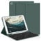 aoub Hülle mit Tastatur für iPad 9./8./ 7. Generation, Kabellose QWERTZ Tastatur Hülle mit Stifthalter für iPad 10,2 Zoll 2021/2020/2019, Dunkelgrün