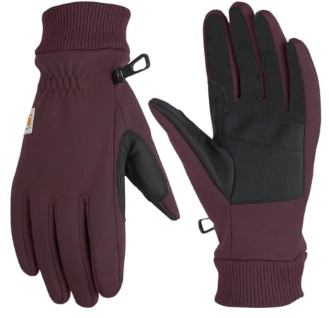 Carhartt Damen Windfighter Thermo-gefütterter Fleece-handschuh mit Berührungsempfindlichem Strickbündchen Arbeitshandschuhe (1er Pack)