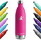 KollyKolla Thermosflasche 1L, Thermoskanne BPA-frei, Trinkflasche Edelstahl, Kohlensaeure Geeignet, Wasserflasche Auslaufsicher, Isolierflasche für Schule, Büro, Uni, Sport, Gym, Fitness, Sprudel