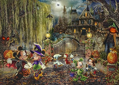 Ceaco - Thomas Kinkade – Disney – Mickey und Minnie Halloween Fun – 1000 Teile Puzzle