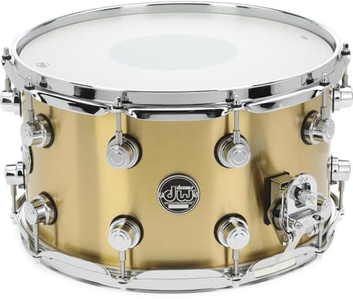 DW Performance Series Brass Snare Drum - 20,3 x 35,6 cm - Brushed, Musikinstrumente