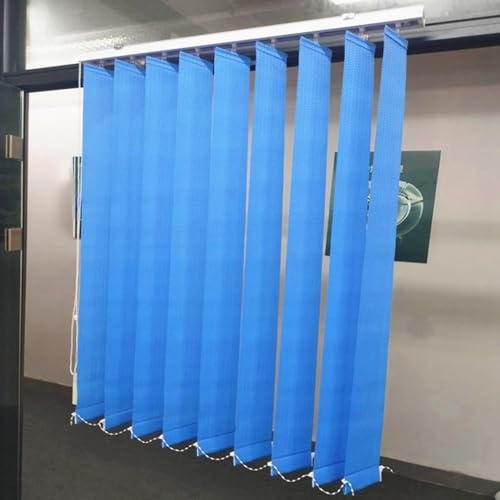 Lamellenvorhang Vertikaljalousie Vertikale Lamellenjalousien,Lichtdurchlässig Polyester Lamellen Rollo für Fenster,Sonnenschutz Sichtschutz Jalousien,Anpassbar Farbe,Breite×Höhe (150cm x 200cm)