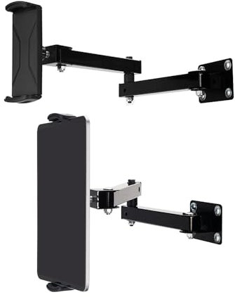Hapivida Tablet Wall Mount Holder, 360° Rotation Adjustable Foldable iPad Wall Holder with Aluminum Extendable Arm for iPad Mini/Air/Pro/Kindle/Switch, 4.7-13 Phones and Tablets