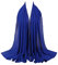 Cabrio Kopftuch Weiches Chiffon-Kopftuch für Frauen, Frühling, Sommer, Langer Schal, muslimischer Hijab Seiden Stoff (I, One Size)