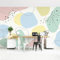 Bilderwelten Fototapete Kinderzimmer 320 x 480 cm Kinder Kindertapete Muster Formen Boho Pastell Vliestapete Tapete XXL Wanddeko Ideen