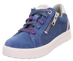 Superfit Mädchen Stella Sneaker, Blau Silber 8000, 30 EU