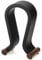 Guihydur U Shape Leather Headphone Holder Tabletop Support Headset Display Stand for PC Gaming Earbuds Shelf Hanger,Black