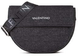 Valentino Bigs Denim Flap Bag Nero