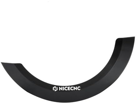 NICECNC Kupplungsabdeckungsschutz, Compatible with 690 Enduro R 2009–2023, Compatible with 690 Duke 2008–2018 2021 2023, Aluminium, schwarz, Siehe Montagematerial