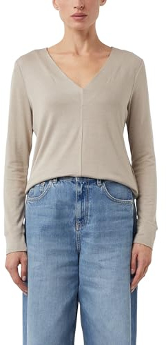 Comma Langarmshirt aus Viskosemix