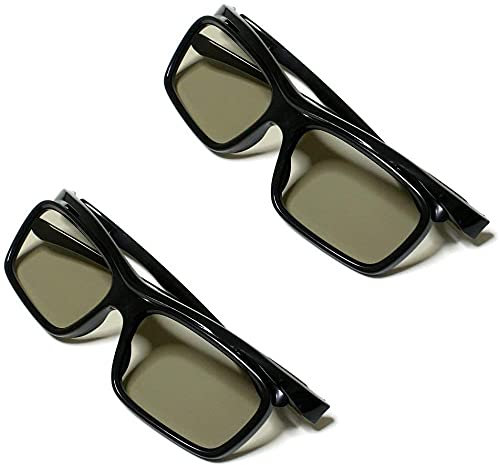 Passive Polarized 3D glasses For LG 3D TV For movie theater TV For TV [Can be worn over glasses] 2 pieces Professional and Fashion