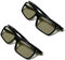 Passive Polarized 3D glasses For LG 3D TV For movie theater TV For TV [Can be worn over glasses] 2 pieces Professional and Fashion
