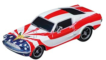 Carrera GO!!! 20064289 Ford Mustang ’67 Stars 'n Stripes I 1:43 Scale Slot Car I With Original License I Suitable For Ages 6 Years+