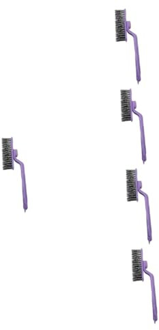 OUNONA 5 Set Spazzola Per La Pulizia Delle Fessure Rotante Crepa Cucina Polvere Strofinare Scrubber Pulizia Per Piccoli Spazi Lavapavimenti Pulizia Per La Casa Abs Viola,porpora 2 Pezzi*5