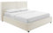 Riess Ambiente Modernes Boxbett Rocco - 180x200cm - beige - Cord - Doppelbett mit Bettkasten und Lattenrost ohne Matratze