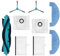 Repuesto Compatible con (Cecotec Conga 2499) Robot Ultra Home Titanium SmartGyro R80, Cepillo Lateral Principal, Filtro, mopa, paño, Bolsa for el Polvo.(Set 5)