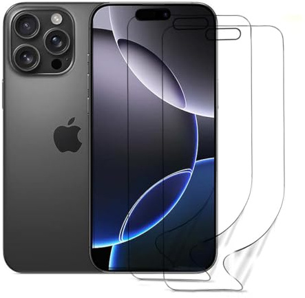 Cfyywqf hydrogel folie für iPhone 16 Pro Max/17 Pro Max | 3 Stück Selbstheilend hydrogel displayschutzfolie, einfache Installation,Ultra-Klar tpu folie,Stoß-Kratzfest film