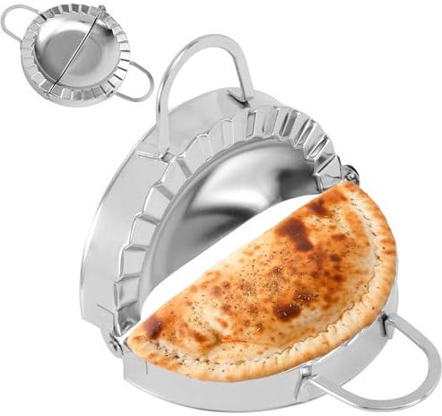 Penitue Tortilla Sealer, 6 Inch Diameter Stainless Steel Tortilla Press for Burritos Dumpling Crimper Kitchen Pasta Maker Essentials for Sandwiches, Burritos, Quesadillas, Pie, etc, Easy to Prepare
