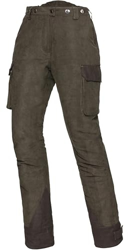 K & S Damen Ansitzhose Jagdhose Winter Outdoor Jagd Hose für Ansitz Warm Gefüttert Geräuscharm Grün