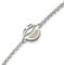 DUR Schmuck zierliches Armband Strandwellen Strandsand, Silber 925/- 16,5cm + 2cm (A1550)