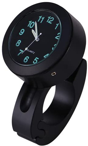 Tbest Motorrad Uhr Lenker Wasserdicht, Uhr Fahrradlenker,Uhr Fahrradlenker,Universal Motorrad Lenker Uhr,7/8-1 wasserdichte Motorrad Lenkerhalterung Uhr Glow Watch Neu