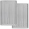 KOTARBAU® 2 x Bandejas de Goteo para Zapatos, 45 x 30 cm, Color Gris Claro, Bases escurridoras, Bandeja con Borde Elevado para secar Calzado, Posazapatos, 2 Unidades
