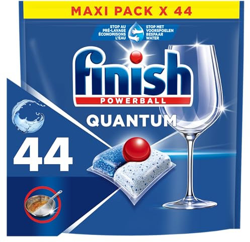 Finish Tablettes Lave-Vaisselle Quantum All-in-1 Regular 44 pièces