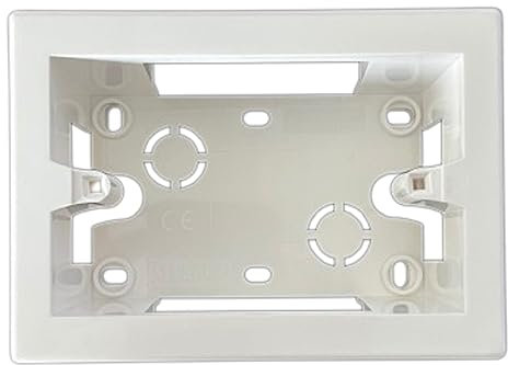ZOREI Scatola Esterna, Cassetta Da Parete Esterna, Scatola 503 504 506 507 Esterna IP40 (Scatola 503 125X90X47mm), Bianco
