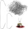 300x Weihnachtskugeln aufhänger - Schnellaufhänger (150x groß/150x klein) - Kugelaufhänger für Christbaumkugeln - Kugelhalter für Weihnachtsbaum Doppelhaken Deko-Anhänger - Silberne Haken