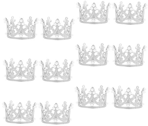 MAGICLULU 12st Serviettenring Aus Metall Krone Serviettenschnallen Tischserviettenringe Hochzeitsserviettenringe Serviettendekor-Accessoire Zinklegierung Strasssteine Dekorationen