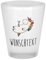 Mr. & Mrs. Panda Personalisiertes Schnapsglas Einhorn Cocktail, Premium Glas, 40 ml