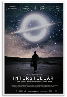 Eiebate Interstellar Filmposter, klassisches Science-Fiction-Poster, Poster für Zimmer, ästhetische Leinwand, Wandkunst, Schlafzimmerdekoration, 30 x 45 cm