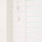 Ultra White 50mm Faux Wood Venetian Blinds Fine Grained With Strings 120cm Drop 110cm Wide