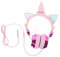 Uonlytech Casque Garçon Fille Licorne Écouteurs Filles et Garçons avec Microphone Volume Limité Compatible Smartphones et Ordinateurs Câble de Design Ajustable