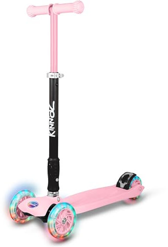 kinnaz Two, Roller für Kinder ab 5 Jahre, faltbar, stufenlos Höhe einstellbar, LED Räder, Ersatzteilservice, Kinderroller, Scooter, 6 7 8 9 Jahre, Schulkind, Junge Mädchen, Hamburg Händler