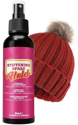 Mixnexorad Spray Fijador para Telas | 120ml Spray De Secado Rápido Que Endurece Ropa Y Evita Colapso - Endurecedor Para Manualidades - para Proyectos Textiles como Gorros de Ganchillo y Bolsos