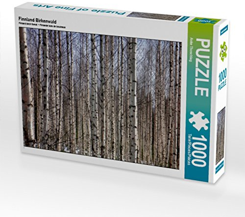 CALVENDO Puzzle Finnland Birkenwald | 1000 Teile Lege-Größe 64 x 48 cm Foto-Puzzle für glückliche Stunden