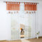 Yujiao Mao Stickerei Eule Druck Voile Vorhange Kinderzimmer Gardine Schal mit Schlaufen 1 Stück BxH 140x175cm Terra