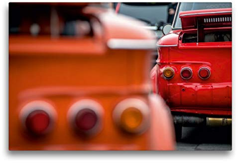 Premium Textil-Leinwand 75 x 50 cm Quer-Format NSU TT, Leinwanddruck von Pixel in Paradise