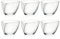 6 x RCR Crystal Glass Happy Dessert Bowls Boxed Set Dishwasher, Fruit, Savoury Snacks and Ice Cream Crystal Glass Bowls - Made in Italy