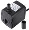 Bomba de Agua Sumergible del Acuario Cable de Alimentación de 5ft Para Fuente Acuario de Pecera Del Tanque Hidropónico 8W 2 Boquilla(Negro)